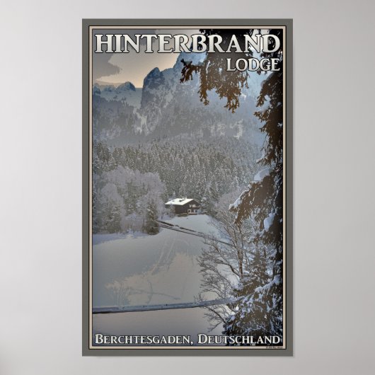 Poster Berchtesgaden - Hinterbrand Lodge (Devant)