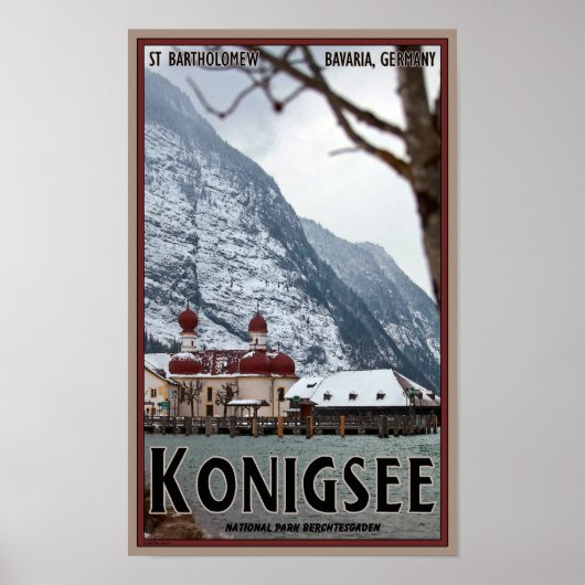 Poster Berchtesgaden - St Bartholomew (Devant)