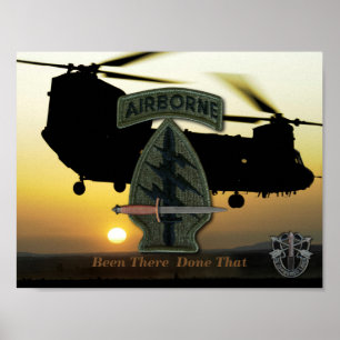 Poster bérets verts des forces spéciales