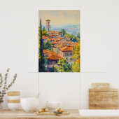 Poster Bergame Aquarelle 1 (Cuisine)