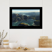 Poster Berge und Seen (Cuisine)