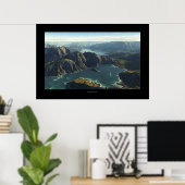 Poster Berge und Seen (Bureau à domicile)