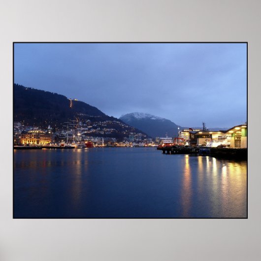 Poster Bergen Norvège (Devant)