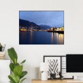 Poster Bergen Norvège (Bureau à domicile)