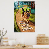 Poster Berger Allemand À La Tête De Bois (Cuisine)