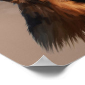 Poster Berger allemand Aquarelle de chien Portrait d'art (Coin)