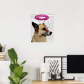 Poster Berger Allemand Avec Halo Rose (Bureau à domicile)