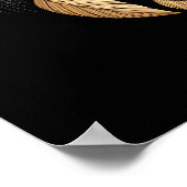 Poster Berger allemand Chien Art flore berger allemand ch (Coin)