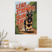 Poster Berger Allemand Fonctionne Avec Force (Cuisine)