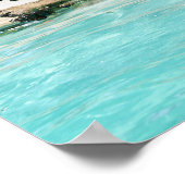 Poster berger allemand sauter dans l'eau (Coin)