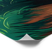 Poster Berger Allemand Traversant La Forêt (Coin)