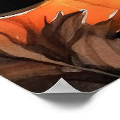 Poster Berger Anatolien D'Halloween Avec Peur Citrouille (Coin)