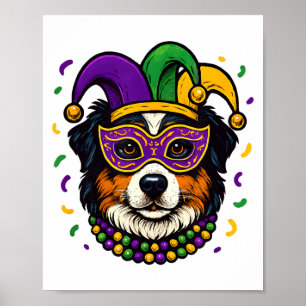Poster Berger Australien Aussie Chien Carnaval Mardi Gras
