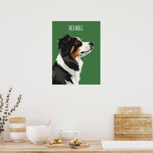 Poster Berger australien fiable (Cuisine)