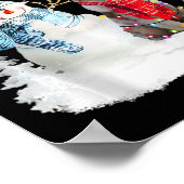 Poster Berger australien Père Noël Chien Noël Snowman Xm (Coin)