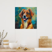 Poster Berger basque - Portrait de chien (Cuisine)