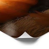 Poster Berger belge Chiot Automne Citrouille de plaisir (Coin)