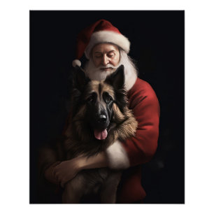 Poster Berger belge Saint-Nicolas Fête de Noël
