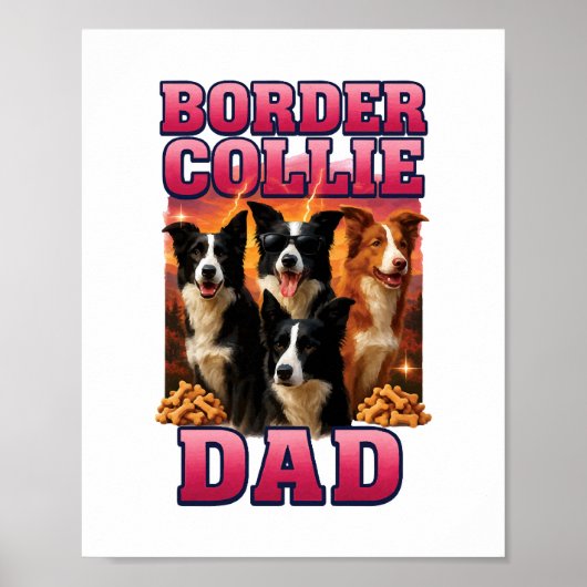 Poster Berger Border Collie (Devant)