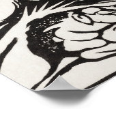 Poster Berger endormi Franz Marc Woodcut (Coin)