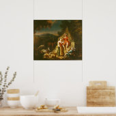 Poster Berger Jouer une Flûte (Cuisine)