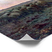 Poster Bergère avec son troupeau, Jean-François Millet (Coin)