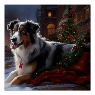 Poster Bergers australiens Saison des fêtes de Noël