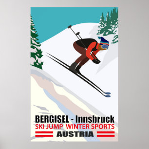 Poster Bergisel - Innsbruck, Ski Jump en Autriche