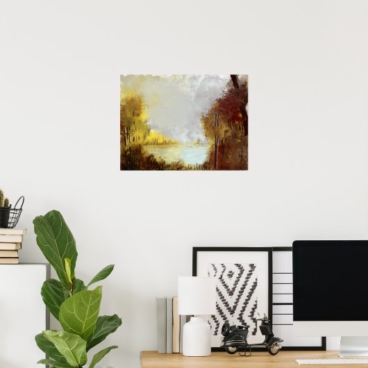 Poster Bergsee (Bureau à domicile)