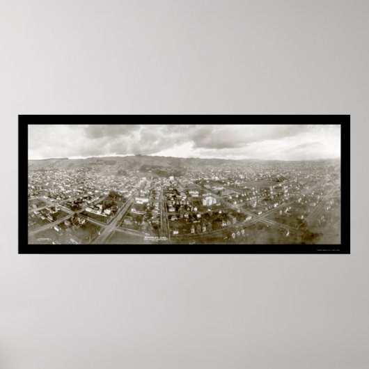 Poster Berkeley Airship Photo 1908 (Devant)