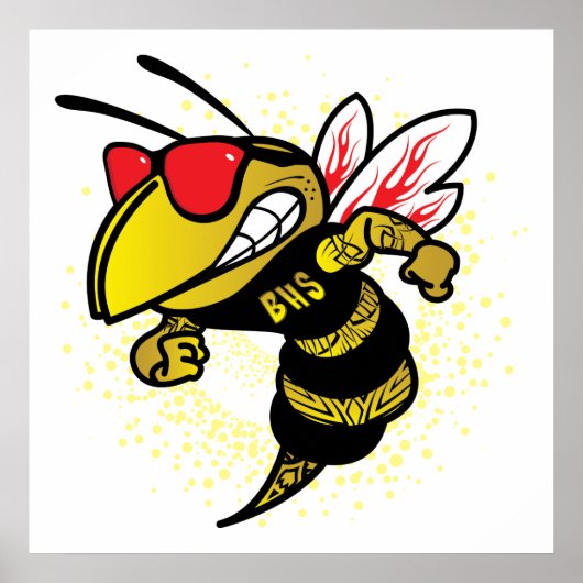 POSTER BERKELEY HIGSCHOOL "FUNKY" VERSION YELLOWJACK (Devant)