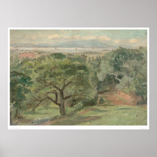 Poster Berkeley surplombant l'U. de Californie (0138B) (Devant)