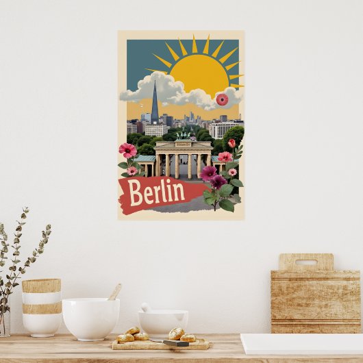 Poster Berlin, Allemagne (Cuisine)