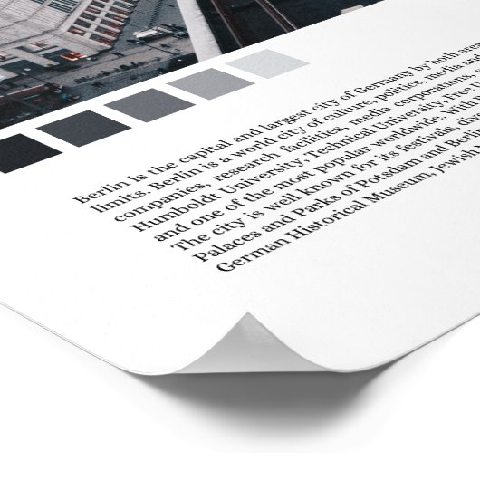 Poster Berlin - Allemagne (Coin)