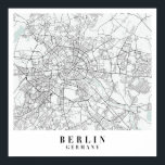 Poster Berlin Allemagne Blue Water Street Carte<br><div class="desc">Berlin Allemagne Blue Water Street Carte</div>