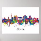 Poster Berlin Allemagne Skyline (Devant)