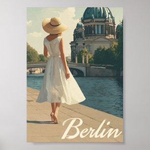 Poster Berlin années 50 vintage