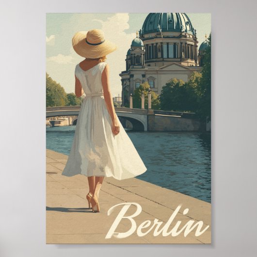 Poster Berlin années 50 vintage  (Devant)