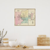 Poster Berlin et le village de Plymouth (Cuisine)