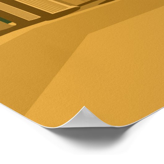 Poster Berlin Germany Travel Illustration (Coin)