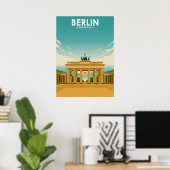 Poster Berlin Germany Travel Illustration (Bureau à domicile)