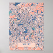 Poster Berlin - Germary Breezy City Map (Devant)