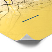 Poster Berlin - Germary Yellow City Map (Coin)