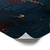 Poster Berlin Nights - Brandenburger Gate Réflexions (Coin)