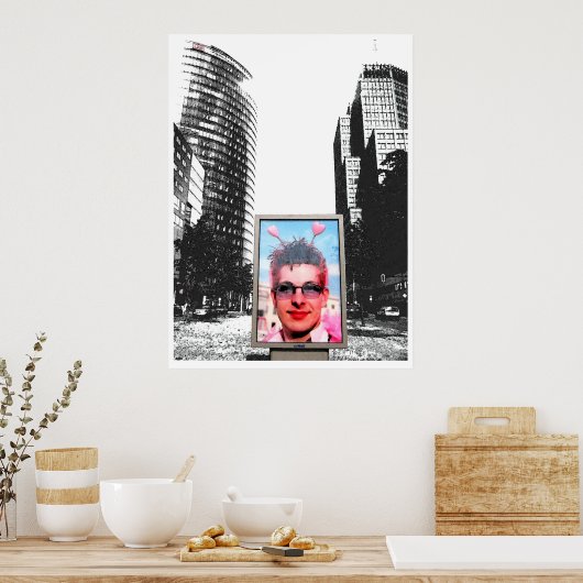 Poster Berlin rose (Cuisine)