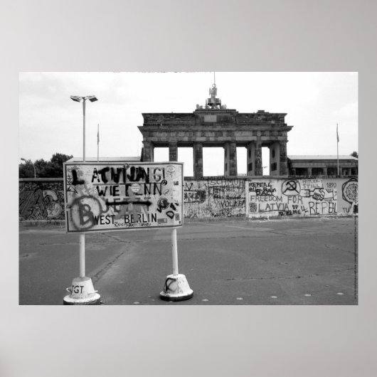 Poster Berlin Wall Ouest Allemagne 1989 (Devant)
