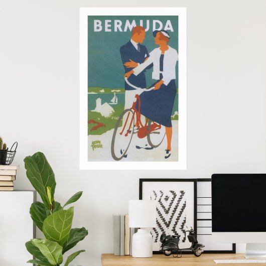 Poster Bermudes (Bureau à domicile)