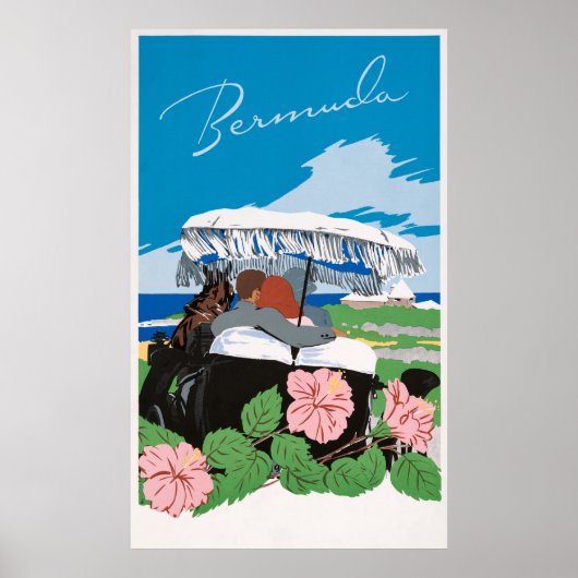 Poster Bermudes Travel (Devant)