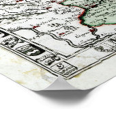 Poster Berne - carte 1636 (Coin)