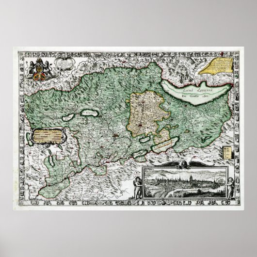 Poster Berne - carte 1636 (Devant)